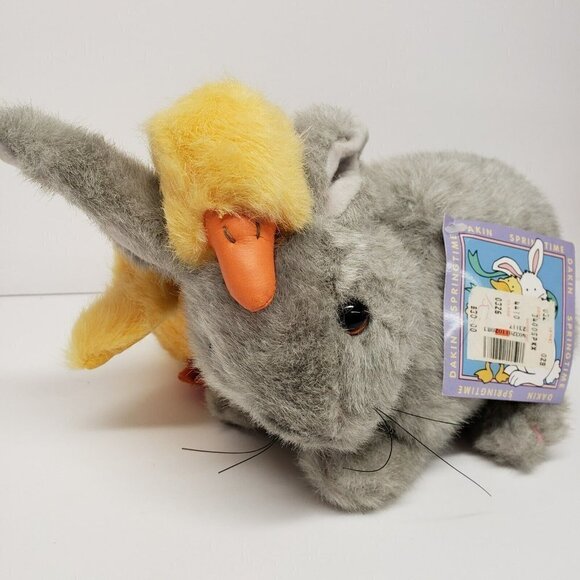 Dakin Applause 10" Bunny Rabbit Duck Natures Miracle Vintage 1995 Plush - Picture 3 of 7